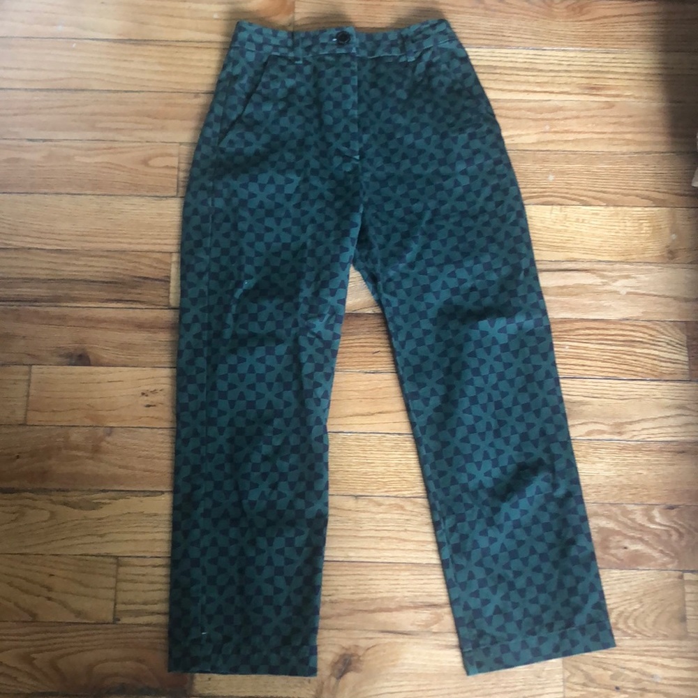 dusen dusen patterned pants size 2